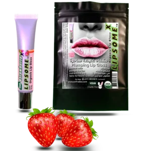 Strawberry flavor lip gloss